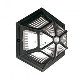 180-10793 Parisi LED Outdoor Flush Ceiling Light Black 