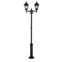 180-10794 Parisi LED Outdoor Twin Lamp Post Black