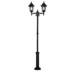 180-10794 Parisi LED Outdoor Twin Lamp Post Black 