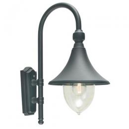 182-10812 Fioretti LED Outdoor Wall Lantern Black 