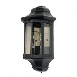 180-10826 Nozzo LED Outdoor Half Lantern Black 