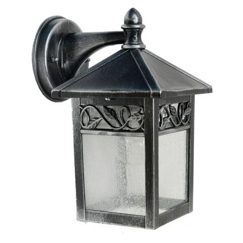 LED Outdoor Period Wall Lantern Black Sliver