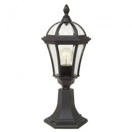 180-10840 Leggio LED Outdoor Period Pedestal Lantern Black 