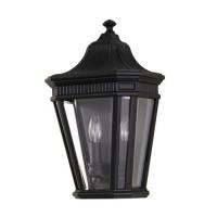 184-10866 Cottone LED Outdoor Period Half Wall Lantern Black