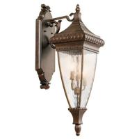 190-10883 Vento LED Outdoor Period Medium Wall Lantern Brushed Bronze