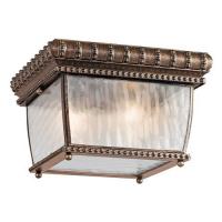 190-10885 Vento LED Outdoor Period Flush Ceiling Light Brushed Bronze