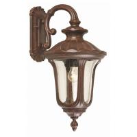 166-10895  LED Outdoor Period Medium 1 Light Wall Lantern Bronze Patina