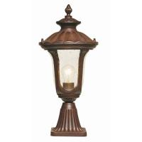 166-10897  LED Outdoor Period Small Pedestal Bronze Patina