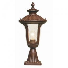 166-10897  LED Outdoor Period Small Pedestal Bronze Patina 