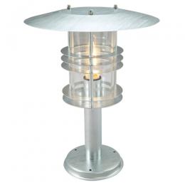 182-10921 Strada LED Outdoor Large Pedestal Lantern Galvanised 