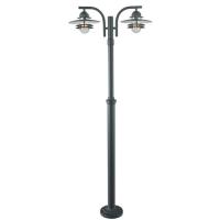 182-10933 Orsi LED Outdoor 2 Headed Lamp Post Black