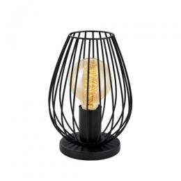 162-10993  LED Cage Table Lamp Black 