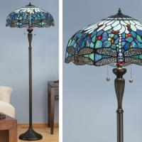 363-11235 Bonelli LED Tiffany 2 Light Floor Lamp