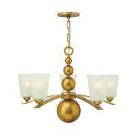 186-11357 Ziani LED 5 Light Ceiling Light Vintage Brass