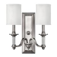 186-11422 Sunseri LED 2 Light Wall Light Brushed Nickel
