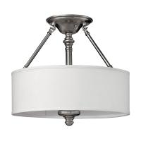 186-11424 Sunseri LED Semi Flush Ceiling Light Brushed Nickel