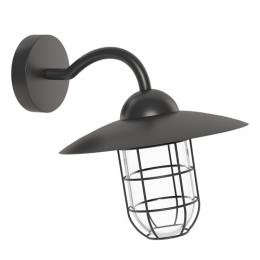 163-11628  LED Outdoor Wall Light Black 