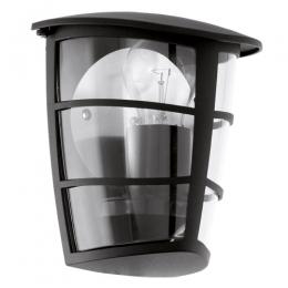 163-11652  LED Outdoor Wall Light Black 