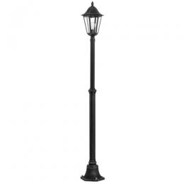 163-11675  LED Outdoor Post Lamp Black Silver 