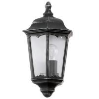 163-11679  LED Outdoor Half Wall Light Black Sliver