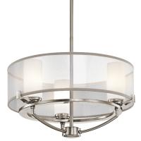 172-11984 Salvini LED 3 Light Ceiling Light Classic Pewter