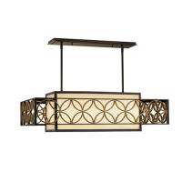 184-12002 Razzi LED 4 Light Ceiling Light Heritage Bronze and Parisienne Gold