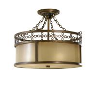 184-12066 Jacobini LED 3 Light Semi Flush Ceiling Light Astral Bronze