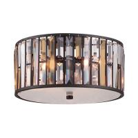 186-12082 Geraci LED 3 Light Flush Ceiling Light Vintage Bronze