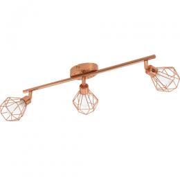 158-12297  LED 3 Light LED Spotlight Copper Finish 