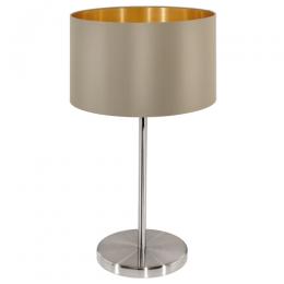 158-12360  LED 1 Light Table Lamp Satin Nickel Taupe 