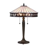 363-12416 Ferroni LED Tiffany 2 Light Table Lamp