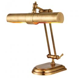 LED 2 Light Table Lamp Mellow Brass 