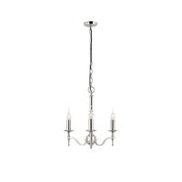 365-12483 Serena LED 3 Light Pendant Ceiling Light Polished Nickel