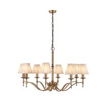 365-12499 Serena LED 8 Light Pendant Ceiling Light Antique Brass