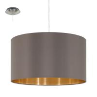 158-12658  LED 1 Light Pendant Ceiling Light Satin Nickel Cappuccino