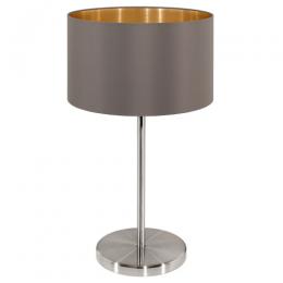 158-12664  LED 1 Light Table Lamp Satin Nickel Cappuccino 