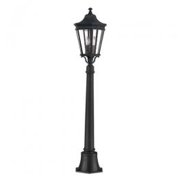 184-12695 Cottone LED Outdoor Period Pillar Lantern Black 