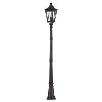 184-12696 Cottone LED Outdoor Period Large Post Lamp Black