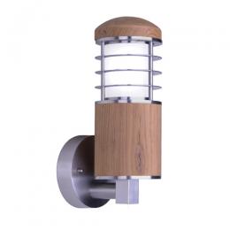 180-13056 Panetti LED Wall Light Marine Grade Stainless Steel and Teak 