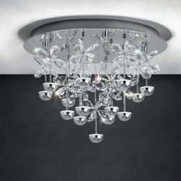 164-13225  LED Flush Ceiling Light Polished Chrome 