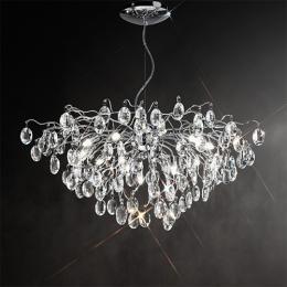 212-13239 Violi LED Crystal Ceiling Light Polished Chrome 