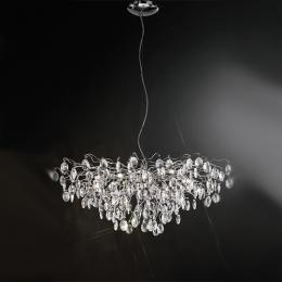 212-13241 Violi LED Crystal Ceiling Light Polished Chrome 