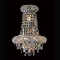 356-13271 Alberti Wall Lamp Large 3 Light Polished Chrome-Crystal