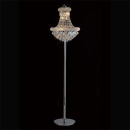 356-13273 Alberti Floor Lamp 8 Light Polished Chrome-Crystal 