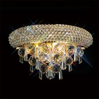 356-13285 Alberti Wall Lamp Small 2 Light French Gold-Crystal