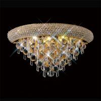 356-13286 Alberti Wall Lamp Medium 3 Light French Gold-Crystal