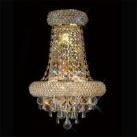 356-13287 Alberti Wall Lamp Large 3 Light French Gold-Crystal