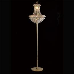 356-13289 Alberti Floor Lamp 8 Light French Gold-Crystal 