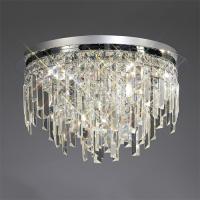 356-13302 Mannelli 6 Light Ceiling Light Polished Chrome and Crystal