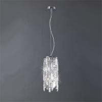 356-13304 Mannelli 2 Light Pendant light Polished Chrome and Crystal